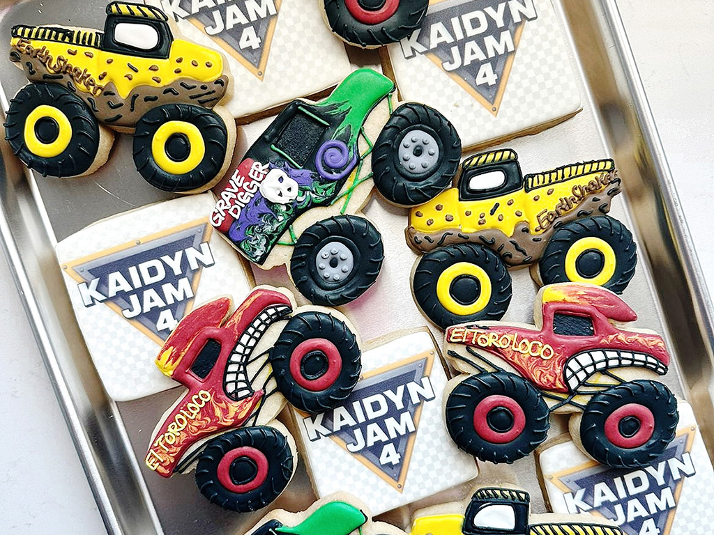 Monster Jam Trucks with Custom Graphic